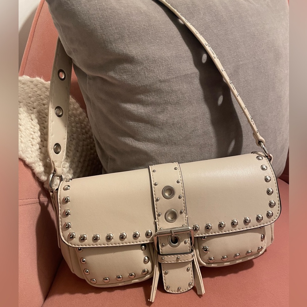 Cream Stradivarius Shoulder Bag